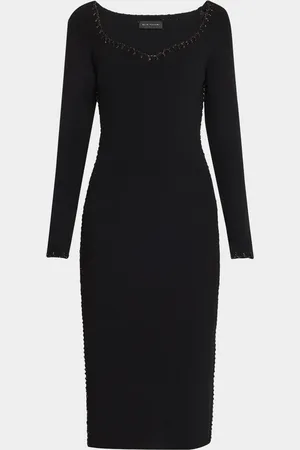 ELIE TAHARI The Maddie Sweetheart Midi Sweater Dress