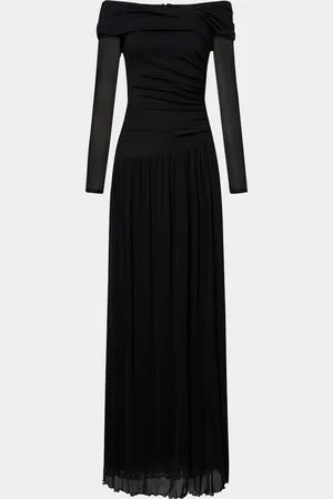 Diane von Furstenberg Aron Ruched Off-Shoulder Gown
