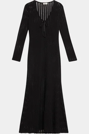 Simkhai Elton Open-Knit Keyhole Maxi Dress