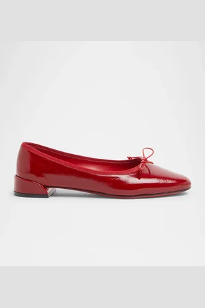 Christian Louboutin Sweetie Jane Patent Bow Red Sole Ballerina Flats
