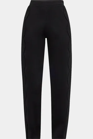ULLA JOHNSON Asher Scalloped Straight-Leg Pants