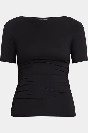RAG&BONE Luca Shirred Short-Sleeve Top