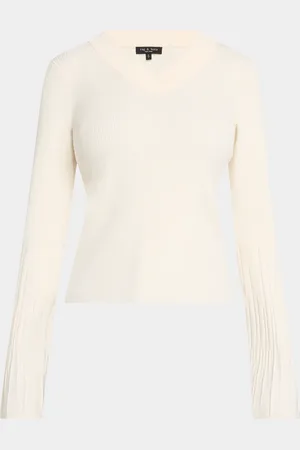 RAG&BONE Austen Ribbed V-Neck Top