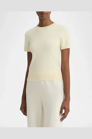 Vince Short-Sleeve Cashmere-Blend Tee