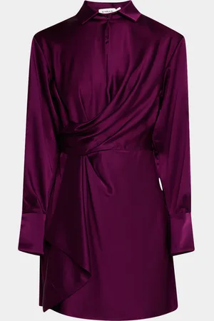 Simkhai Talit Draped Satin Mini Dress