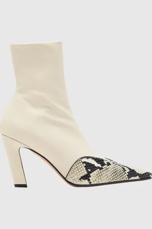 Khaite Nevada Stretch Leather Ankle Boots