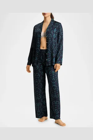 Hanro Marlene Baroque-Print Viscose Pajama Set
