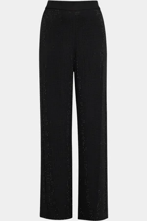 Emanuel Ungaro Wide-Leg Rhinestone Pants