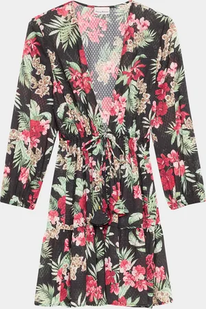 Tommy Bahama Lily Cat Open-Front Tunic Coverup