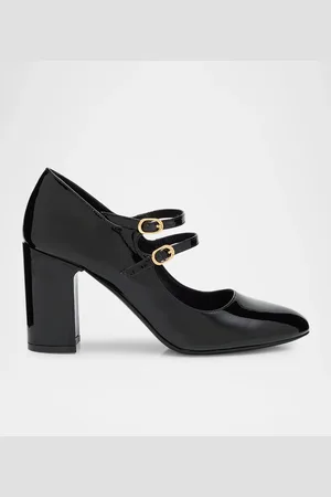 Stuart Weitzman Posh Patent Leather Mary Jane Ballerina Pumps