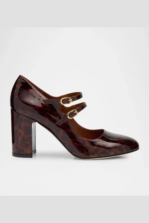Stuart Weitzman Posh Patent Leather Mary Jane Ballerina Pumps