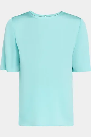 Kobi Halperin Sylvie Chain-Trim Crewneck Blouse