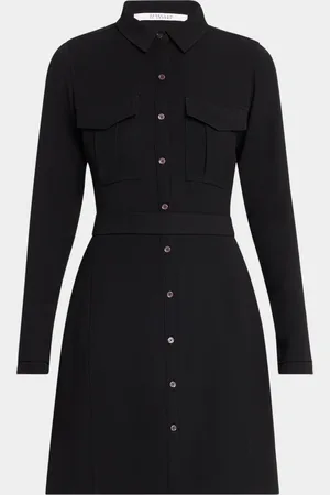 Derek Lam Alexis Long-Sleeve Mini Shirtdress