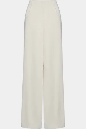 TWP Demie Linen-Blend Puddle Pants