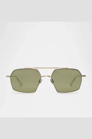AHLEM Haussman Rectangle Metal & Nylon Sunglasses