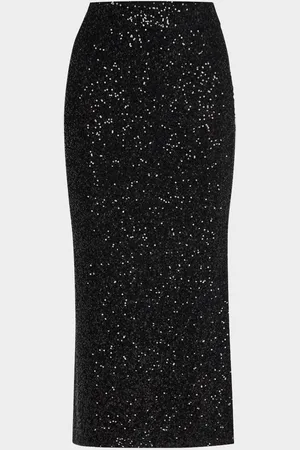 LAPOINTE Sequined Cashmere Midi Skirt