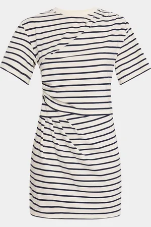 Simkhai Zeus Draped Short-Sleeve T-Shirt Dress
