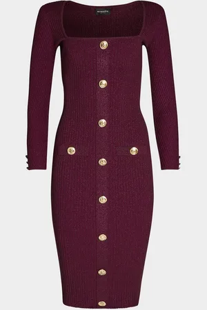 Retrofete Sadelle Sparkly Knit Midi Dress