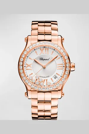 Chopard Happy Sport 36mm 18K Diamond Bezel Bracelet Watch