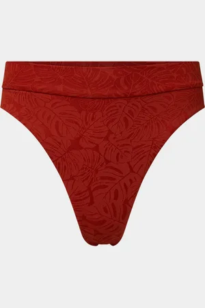 ONIA Palm Jacquard Poppy Ivy Bikini Bottoms