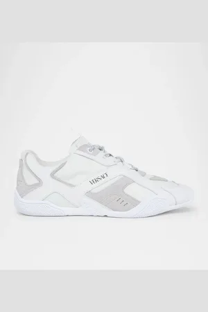 VERSACE Galaxia Mixed Leather Fashion Sneakers