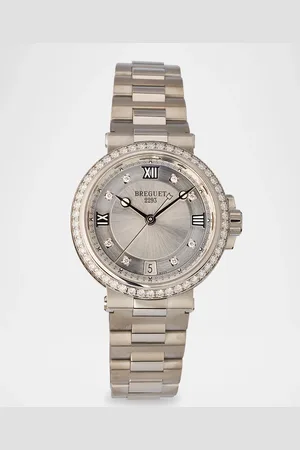 Breguet Marine 33.8mm Diamond Watch with Bracelet Strap