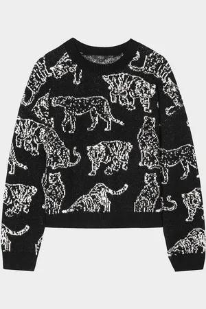 Rails Perci Animal Print Wool-Blend Sweater