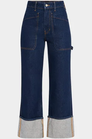 VERONICA BEARD Dylan High-Rise Straight Cuffed Jeans