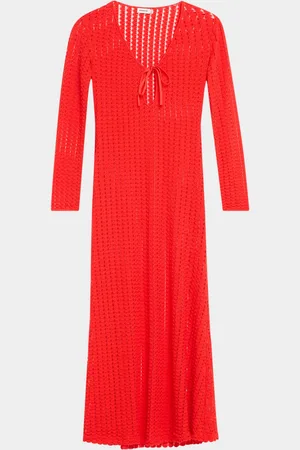Simkhai Elton Open-Knit Keyhole Maxi Dress