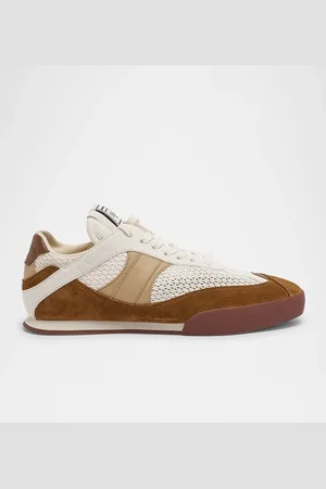 Chloé Kick Mesh and Leather Low-Top Sneakers
