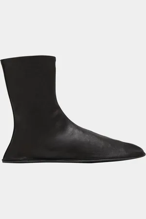 The Row Leather Mid Sock Boots