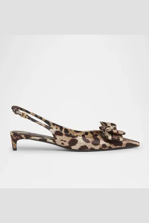 Dolce & Gabbana Satin Bow Slingback Pumps