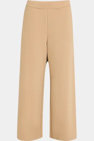 Eileen Fisher Cropped Wide-Leg Ponte Pants