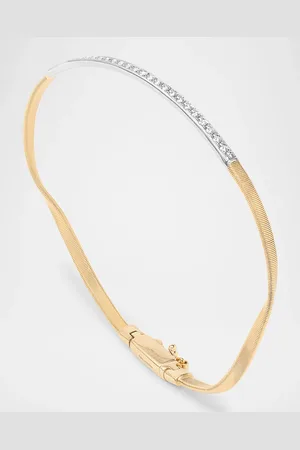 Marco Bicego 18K Bangle Bracelet with Diamond Bar