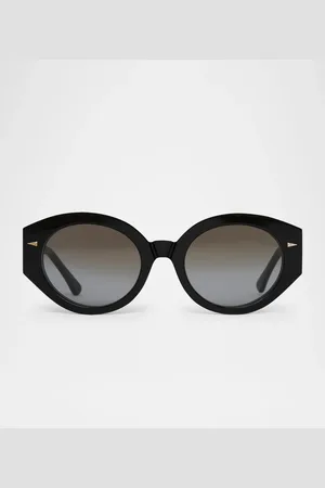 AHLEM Art Deco Acetate & Nylon Round Sunglasses