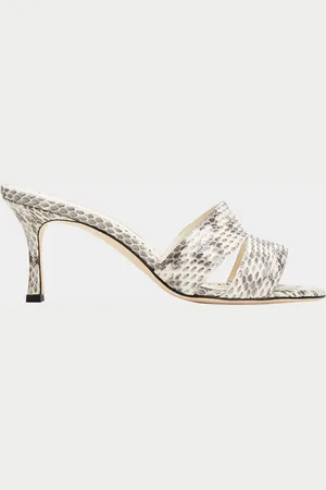 Manolo Blahnik Iacopo Snakeskin Mule Sandals