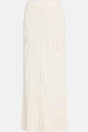 Arch4 Lisa Ribbed Cashmere Maxi Skirt