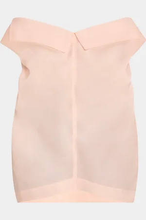 Khaite Selly Collared V-Neck Silk Top