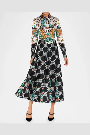 Mary Katrantzou Lexis Multi-Print Eco Twill Midi Dress