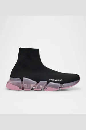 Balenciaga Speed 2.0 Knit Clear-Sole Sneakers