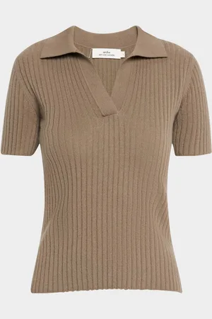 Arch4 Jennifer Ribbed Cashmere Polo