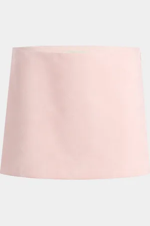 Khaite Jett Leather Mini Skirt
