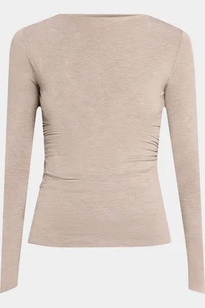 RAG&BONE Luca Draped Knit Long-Sleeve Top