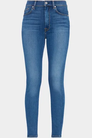 7 for all Mankind High-Rise Skinny Ankle Jeans