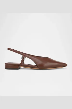 Vince Ines Leather Slingback Ballerina Flats