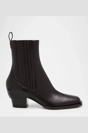 Fendi Almond-Toe Calf Leaher Boots