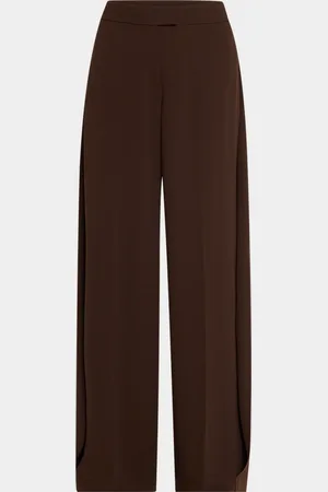 Jason Wu Wide Leg Crepe Pants With Side Extens