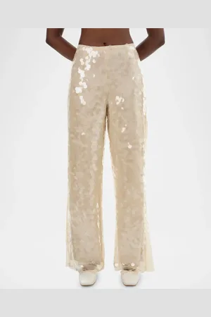 LaMarque Stacy Sequined Wide-Leg Pants