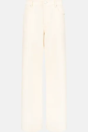 Staud Grayson Low-Rise Twill Pants