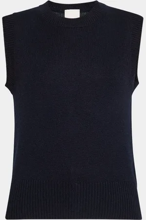 Allude Cashmere Crewneck Sweater Vest